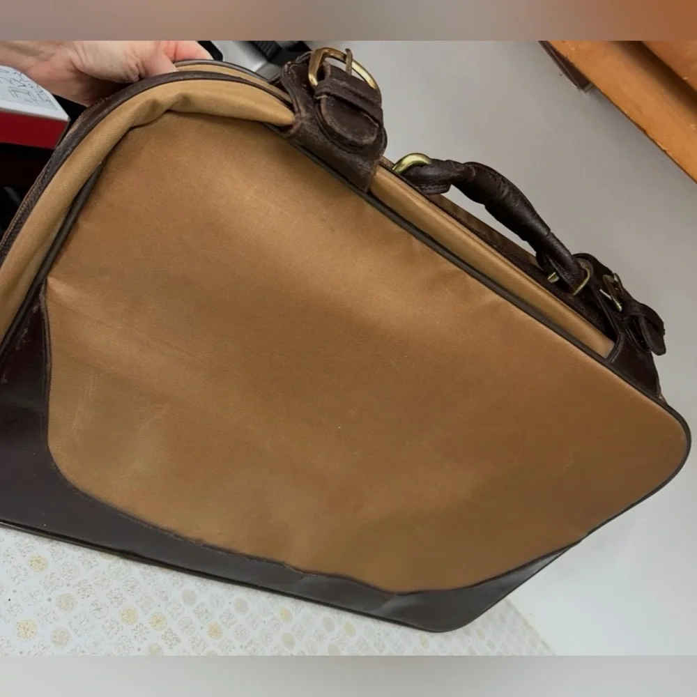 Pierre Cardin Elegant Brown and Tan Briefcase